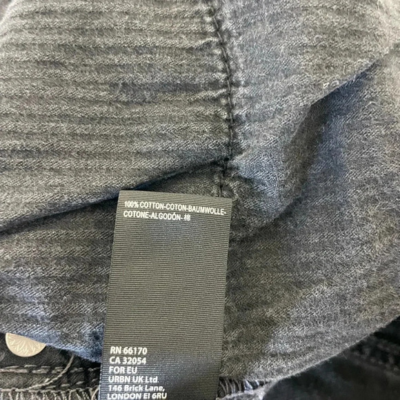 Free People Gray Distressed Denim Shorts - Picture 6 of 7